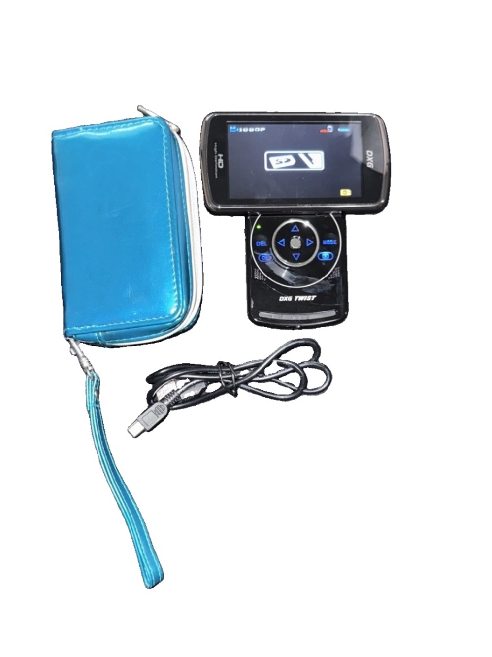 DXG Twist DXG-599V Digital Camera 1080p HD, 16MP, Swivel LCD, 4GB SD Card